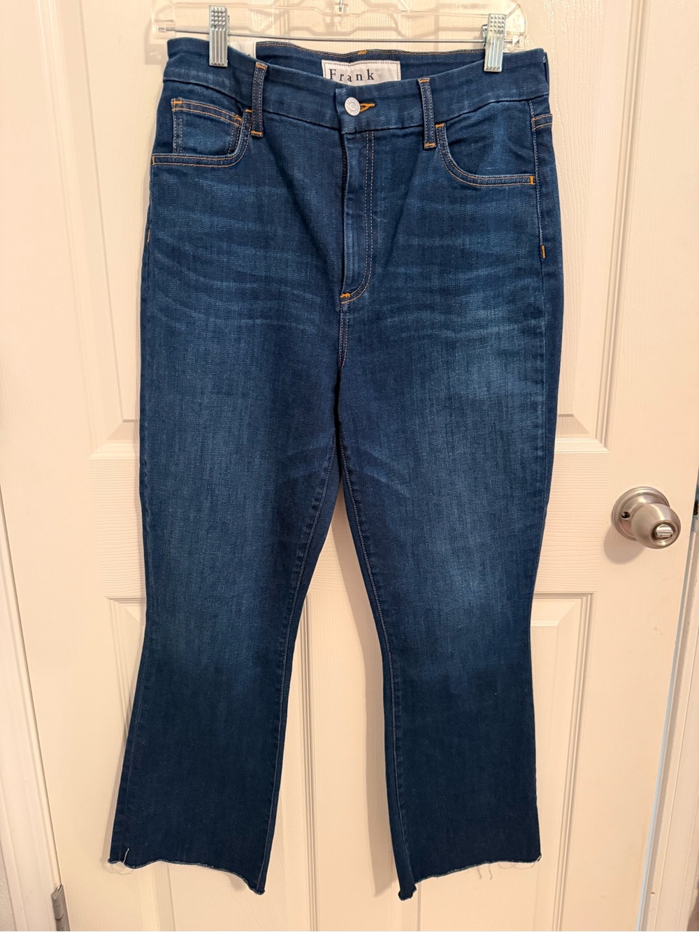Frank & Eileen Dark Blue Wide-Leg Jeans